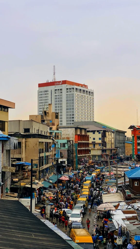 Commercial district on Lagos Island