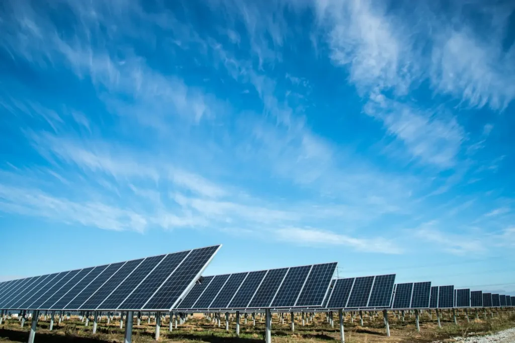 Utility-scale solar installation