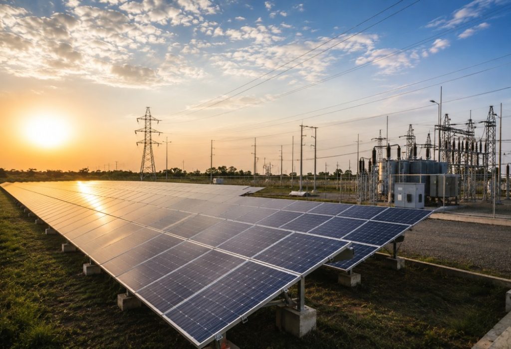 energy, solar array/grid infrastructure